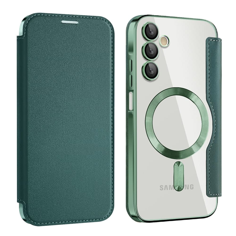 Techsuit SmartMag Book - θήκη για Samsung Galaxy A15 - Πράσινο 2