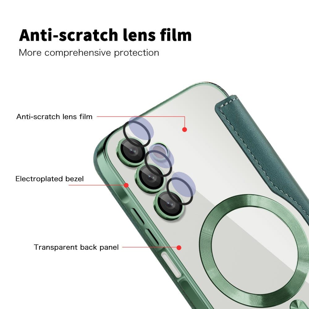 Techsuit SmartMag Book - θήκη για Samsung Galaxy A15 - Πράσινο 3