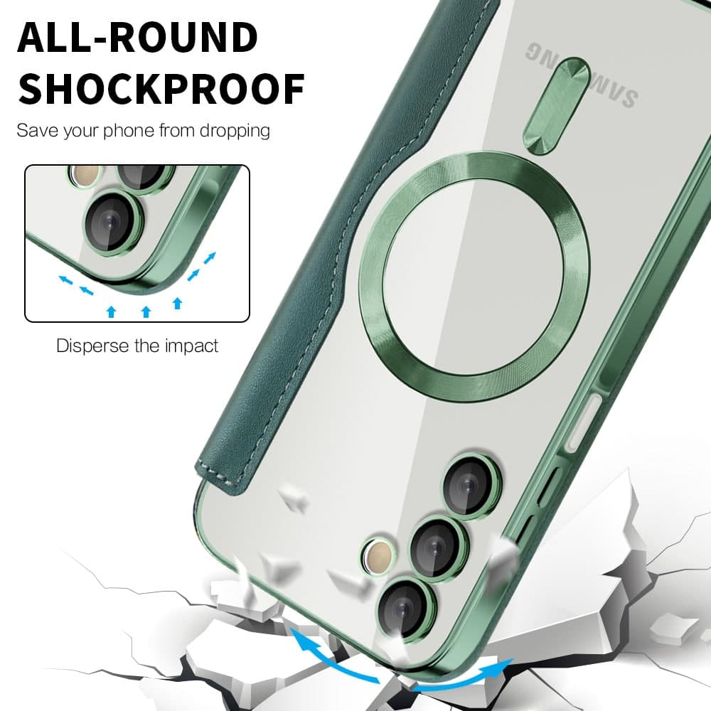 Techsuit SmartMag Book - θήκη για Samsung Galaxy A15 - Πράσινο 4