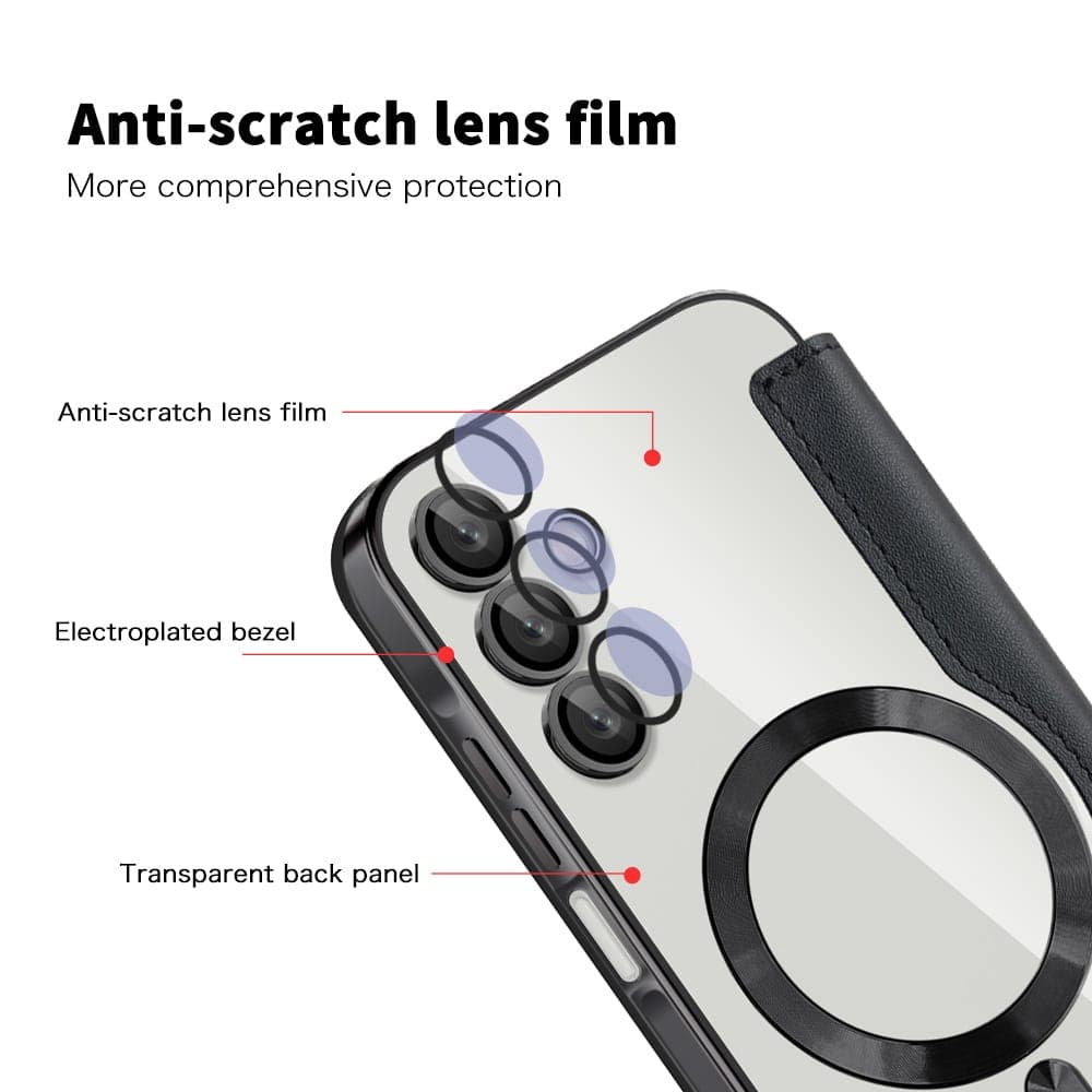 Techsuit SmartMag Book - θήκη για Samsung Galaxy A15 - Μαύρο 3