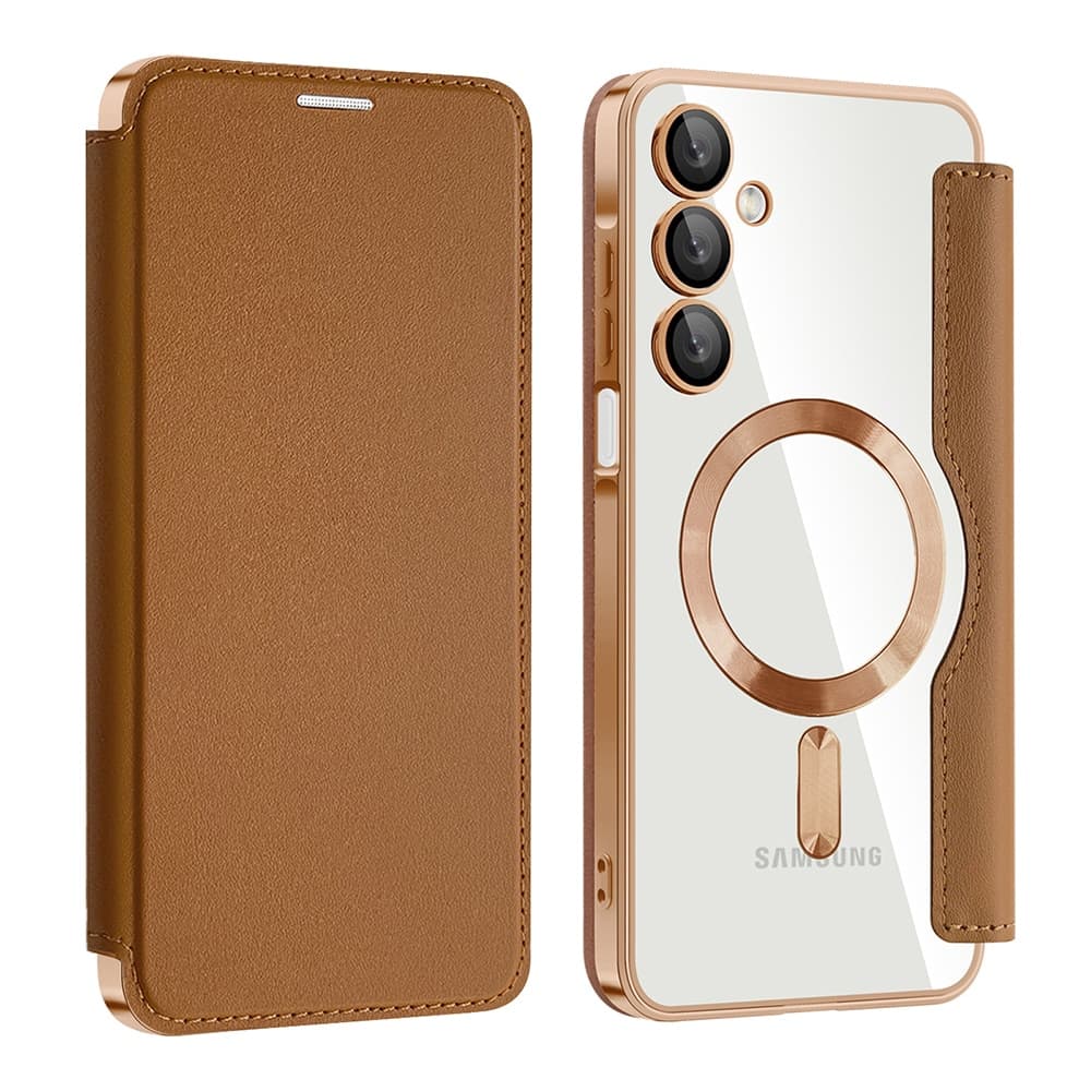 Techsuit SmartMag Book - θήκη για Samsung Galaxy A16 - Καφέ 2