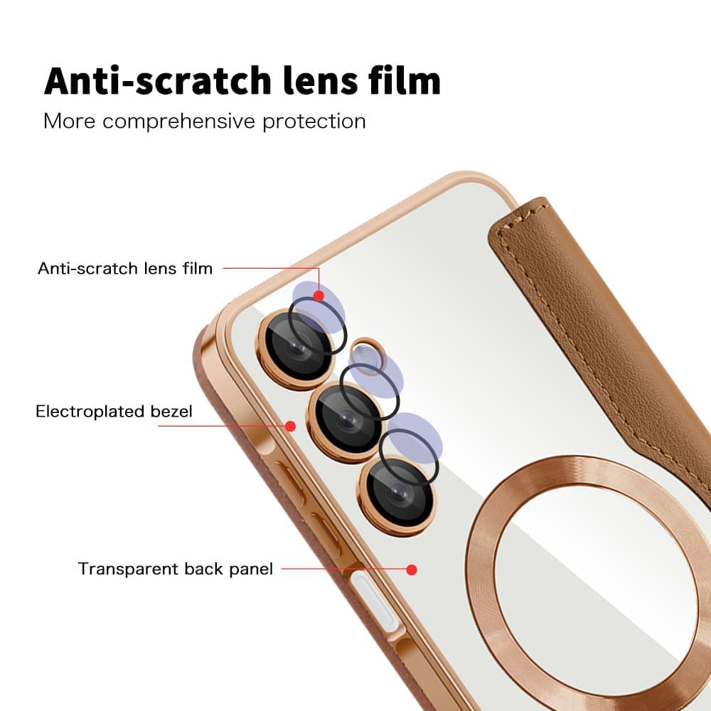Techsuit SmartMag Book - θήκη για Samsung Galaxy A16 - Καφέ 3