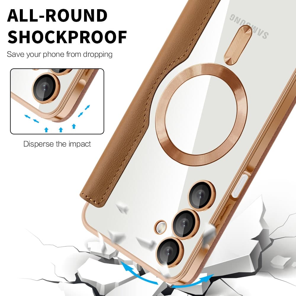 Techsuit SmartMag Book - θήκη για Samsung Galaxy A16 - Καφέ 4