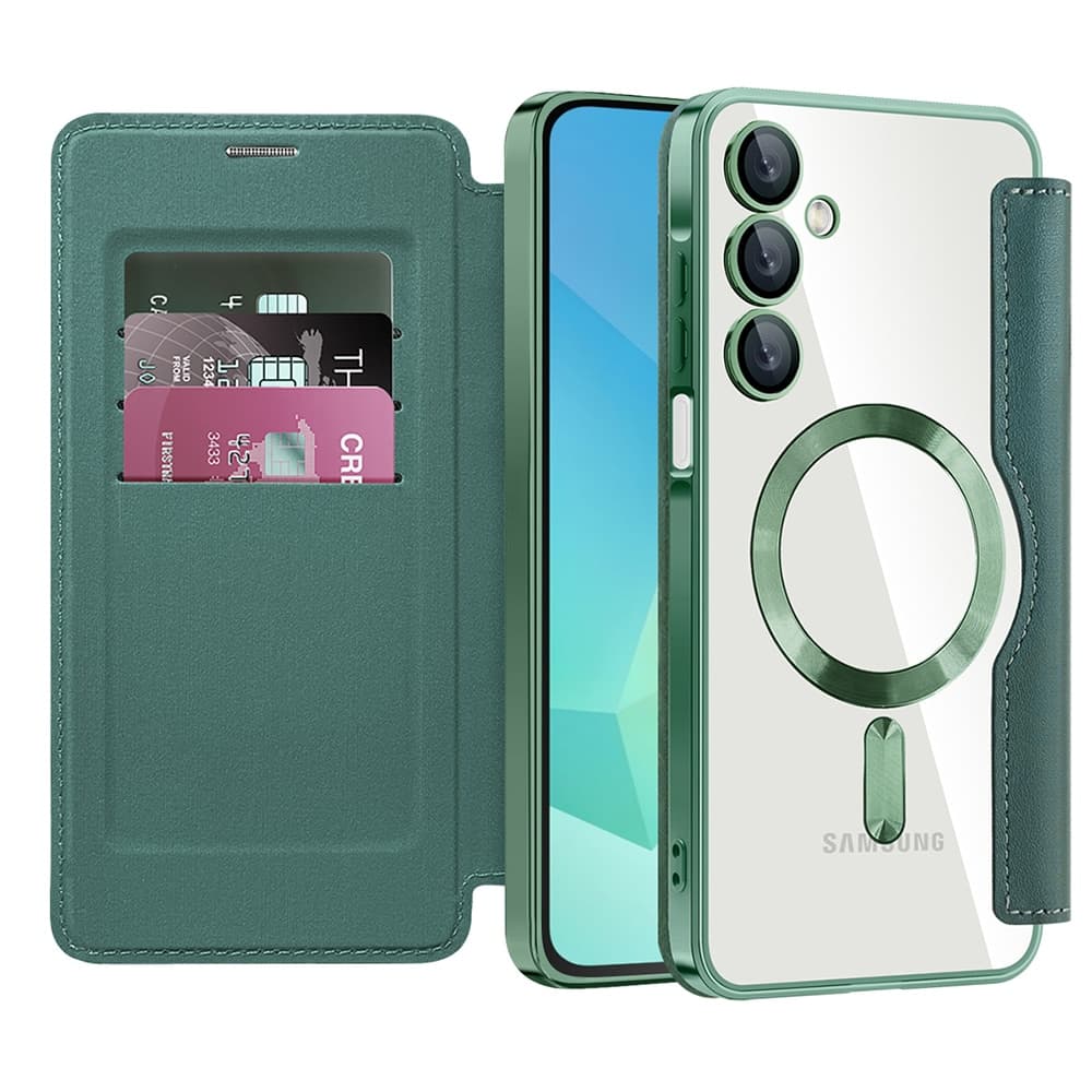 Techsuit SmartMag Book - θήκη για Samsung Galaxy A16 - Πράσινο