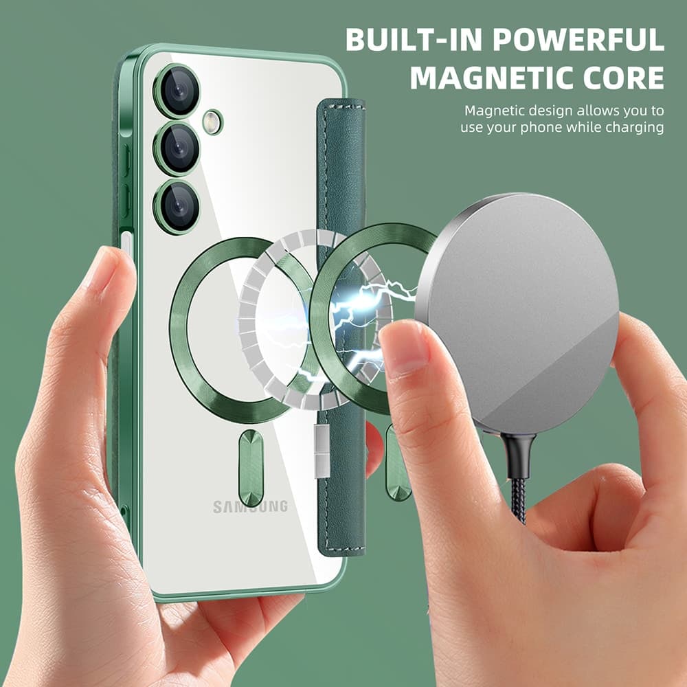 Techsuit SmartMag Book - θήκη για Samsung Galaxy A16 - Πράσινο 6