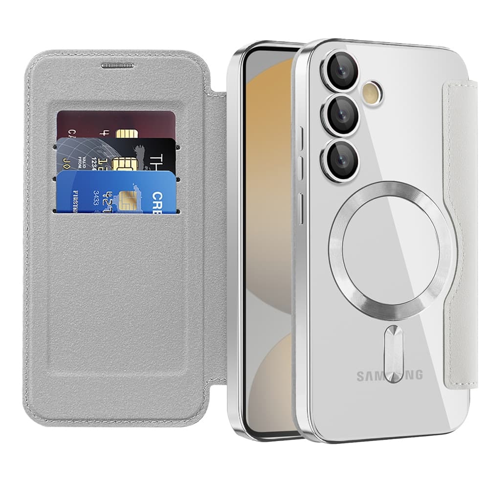 Techsuit SmartMag Book - θήκη για Samsung Galaxy S24 FE - Γκρι