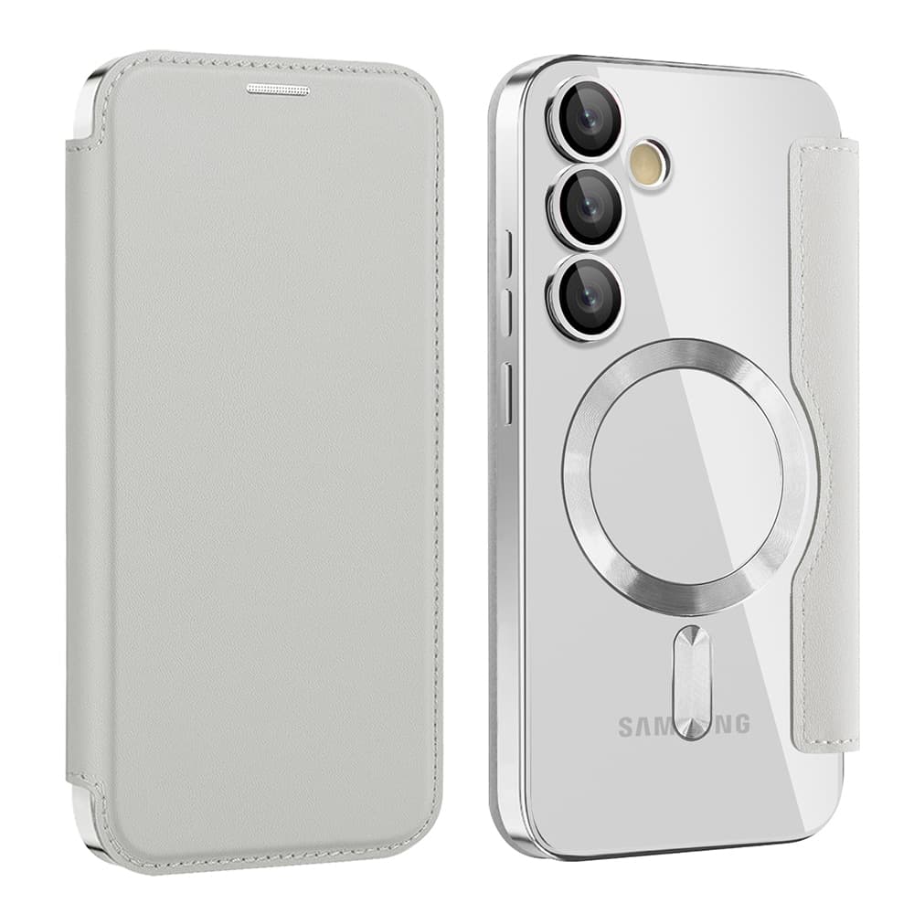 Techsuit SmartMag Book - θήκη για Samsung Galaxy S24 FE - Γκρι 2
