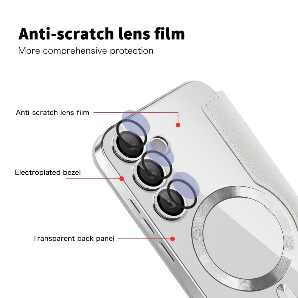 Techsuit SmartMag Book - θήκη για Samsung Galaxy S24 FE - Γκρι 3