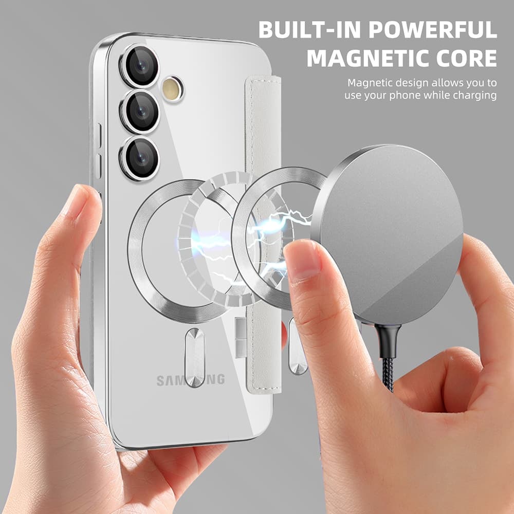 Techsuit SmartMag Book - θήκη για Samsung Galaxy S24 FE - Γκρι 6