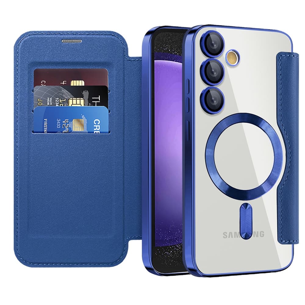 Techsuit SmartMag Book - θήκη για Samsung Galaxy S23 FE - Μπλε