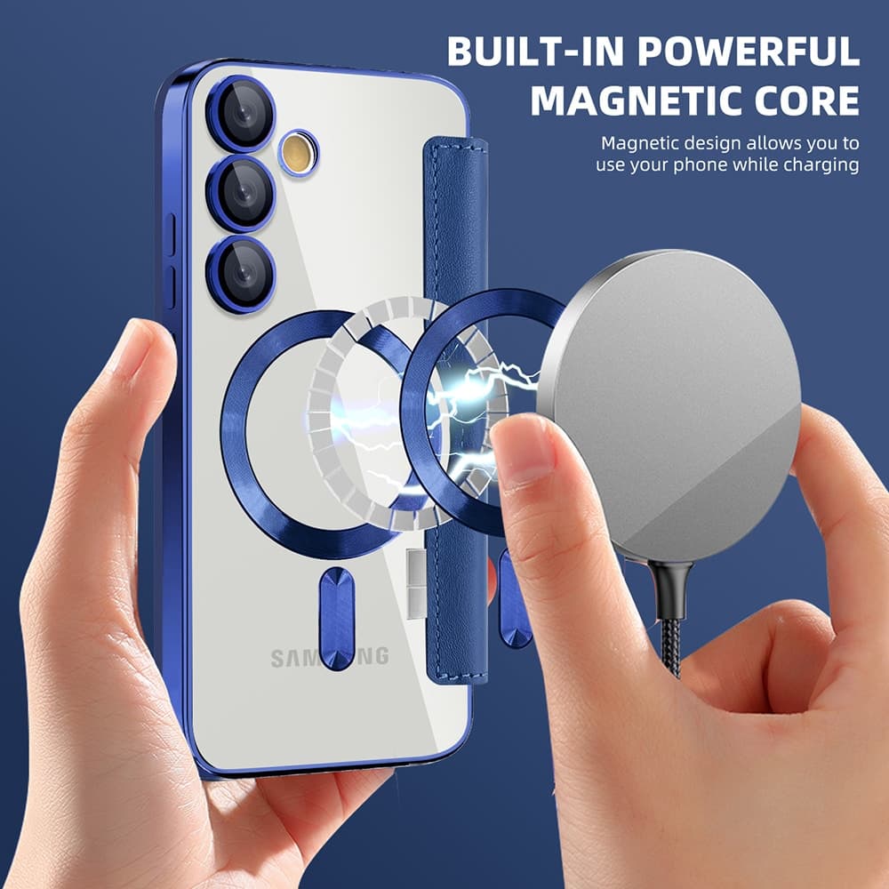 Techsuit SmartMag Book - θήκη για Samsung Galaxy S23 FE - Μπλε 6