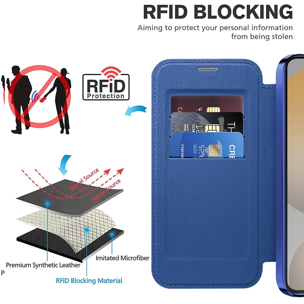 Techsuit SmartMag Book - θήκη για Samsung Galaxy S23 FE - Μπλε 5