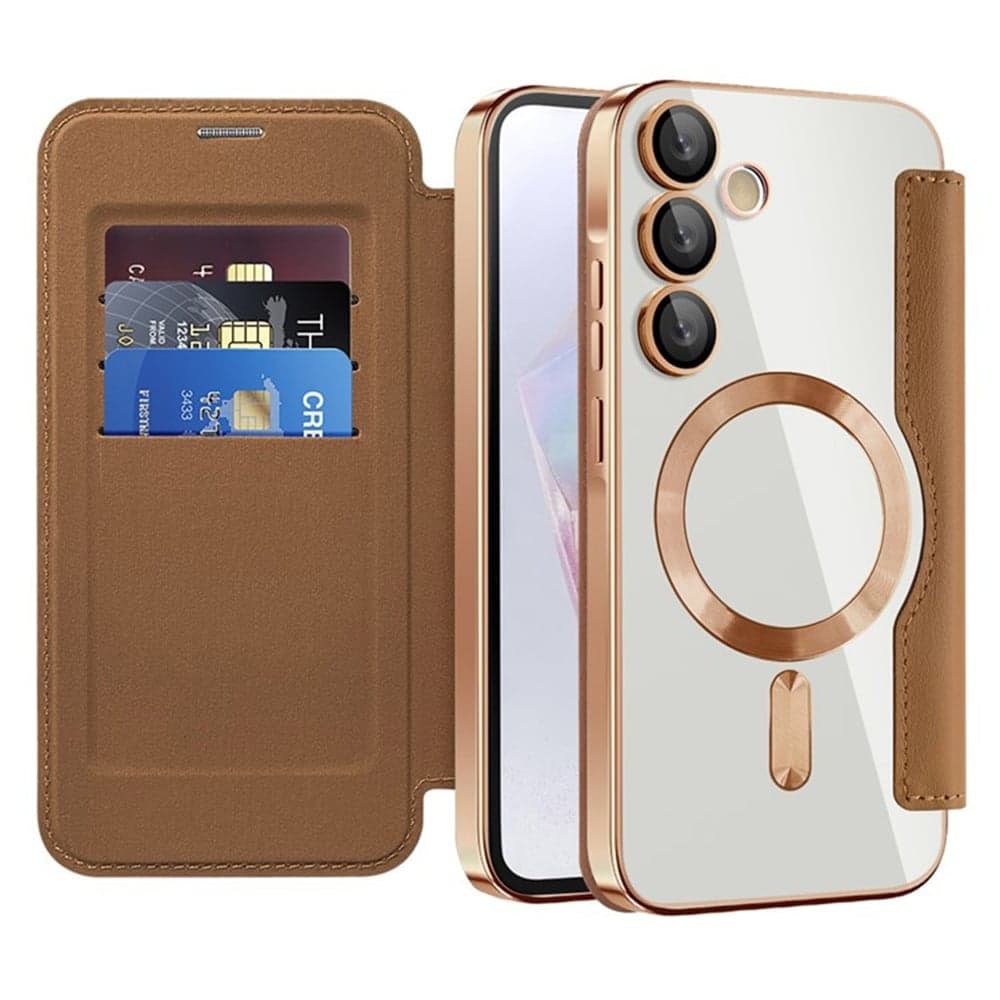 Techsuit SmartMag - θήκη για Samsung Galaxy A35 - Καφέ