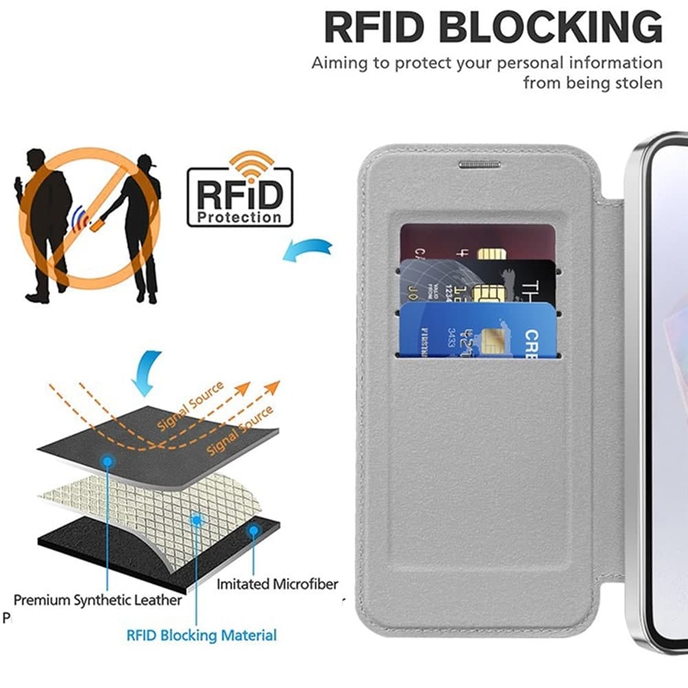 Techsuit SmartMag Book - θήκη για Samsung Galaxy A35 - Γκρι 5