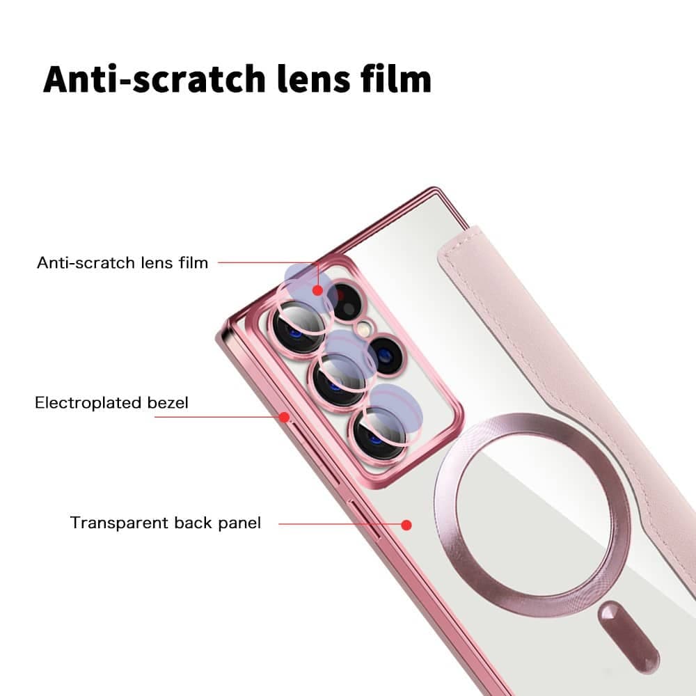 Techsuit SmartMag - θήκη για Samsung Galaxy S22 Ultra 5G - Ροζ 3