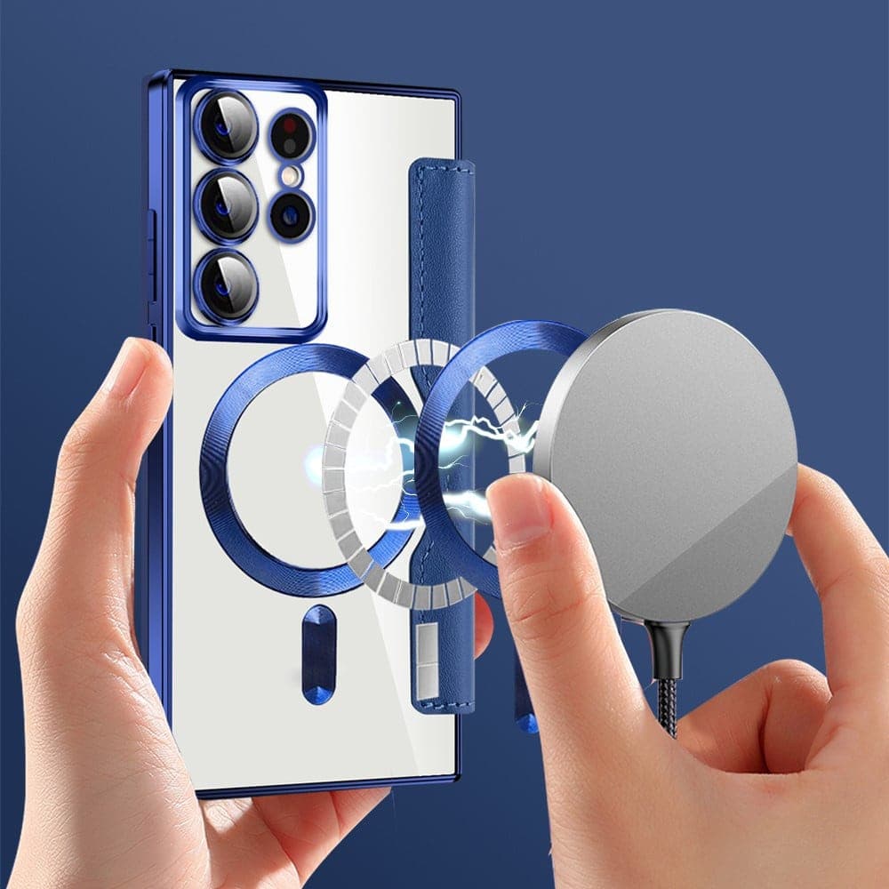 Techsuit SmartMag - θήκη για Samsung Galaxy S22 Ultra 5G - Μπλε 5