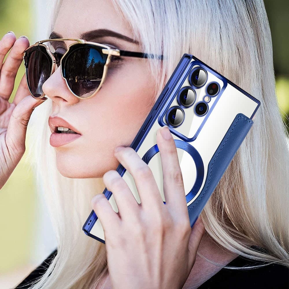 Techsuit SmartMag - θήκη για Samsung Galaxy S22 Ultra 5G - Μπλε 6