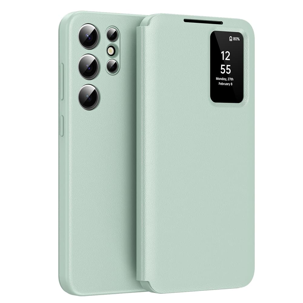 Techsuit SmartView Series - θήκη για Samsung Galaxy S22 Ultra 5G - Πράσινο