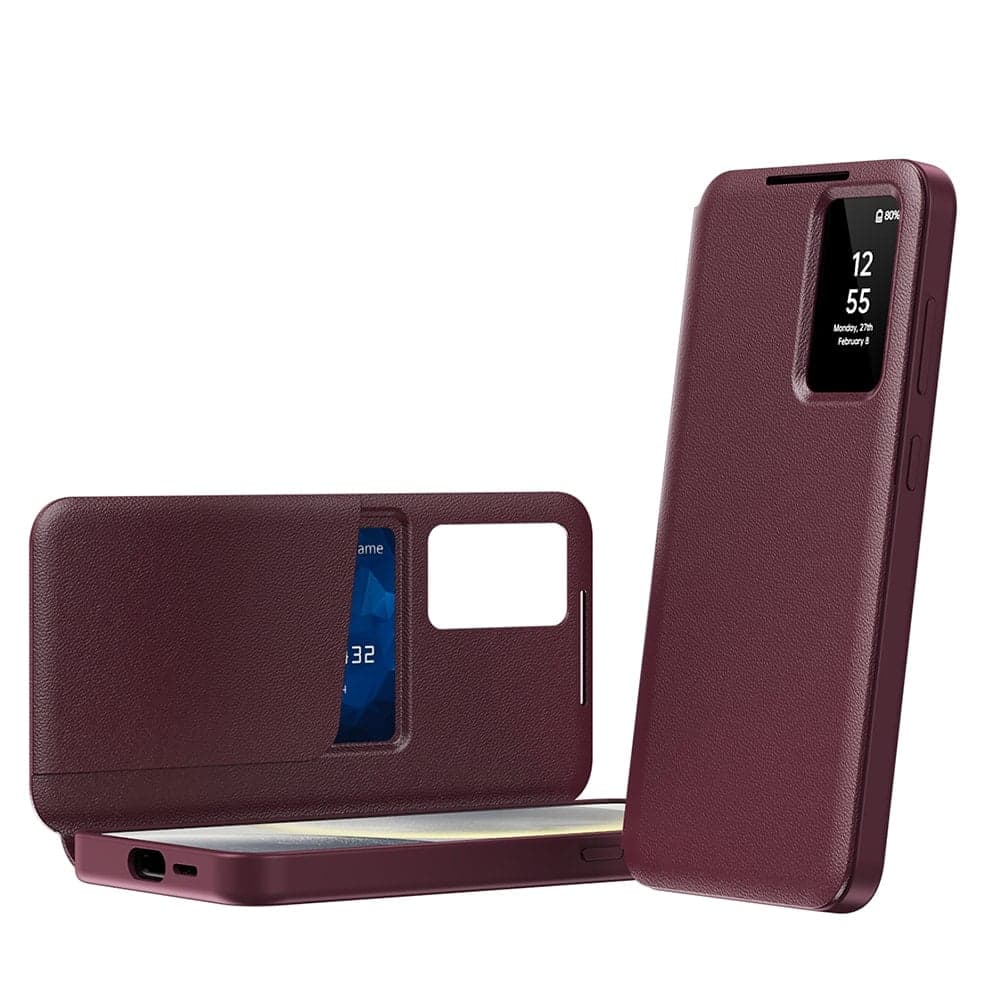 Techsuit SmartView Series - θήκη για Samsung Galaxy A56 - Κόκκινο 2