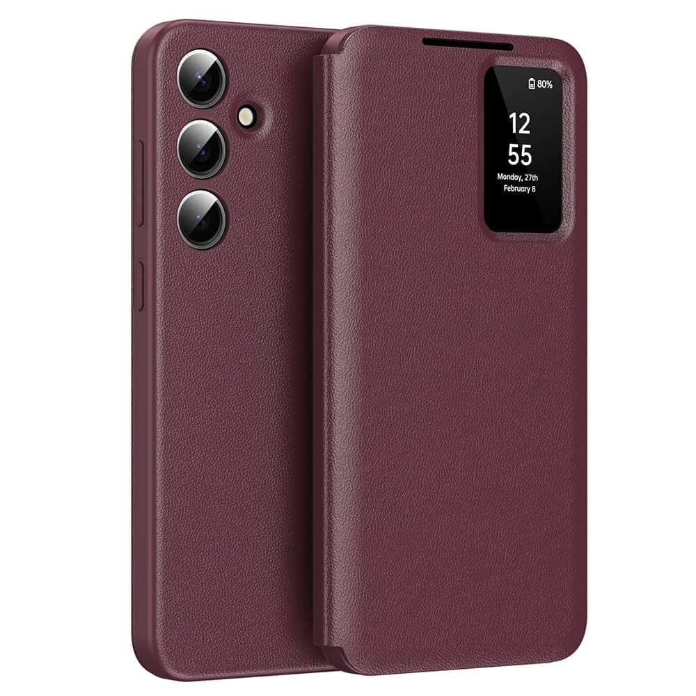 Techsuit SmartView Series - θήκη για Samsung Galaxy A56 - Κόκκινο