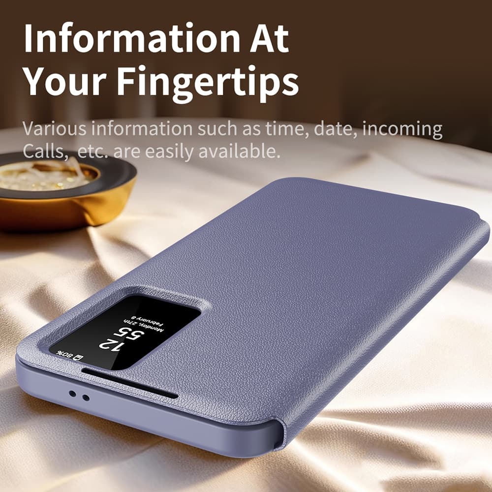 Techsuit SmartView Series - θήκη για Samsung Galaxy S24 FE - Μωβ 5
