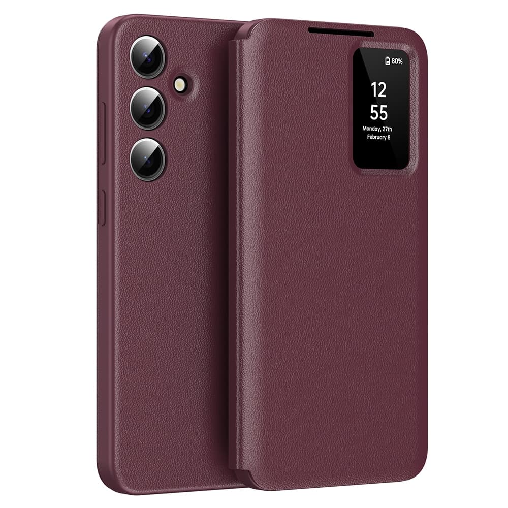 Techsuit SmartView Series - θήκη για Samsung Galaxy S24 FE - Κόκκινο