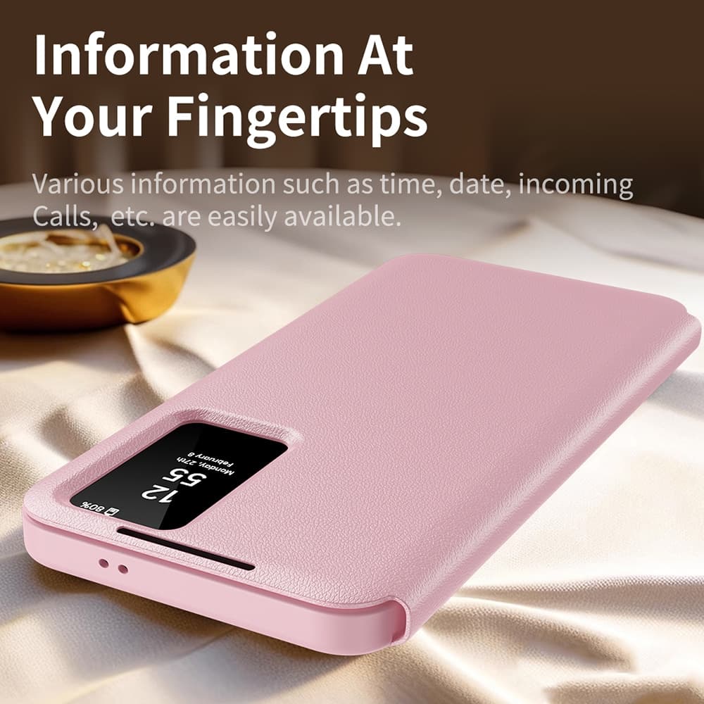 Techsuit SmartView Series - θήκη για Samsung Galaxy S24 FE - Ροζ 4