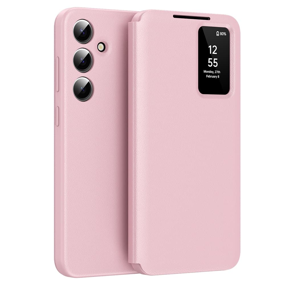 Techsuit SmartView Series - θήκη για Samsung Galaxy S24 FE - Ροζ
