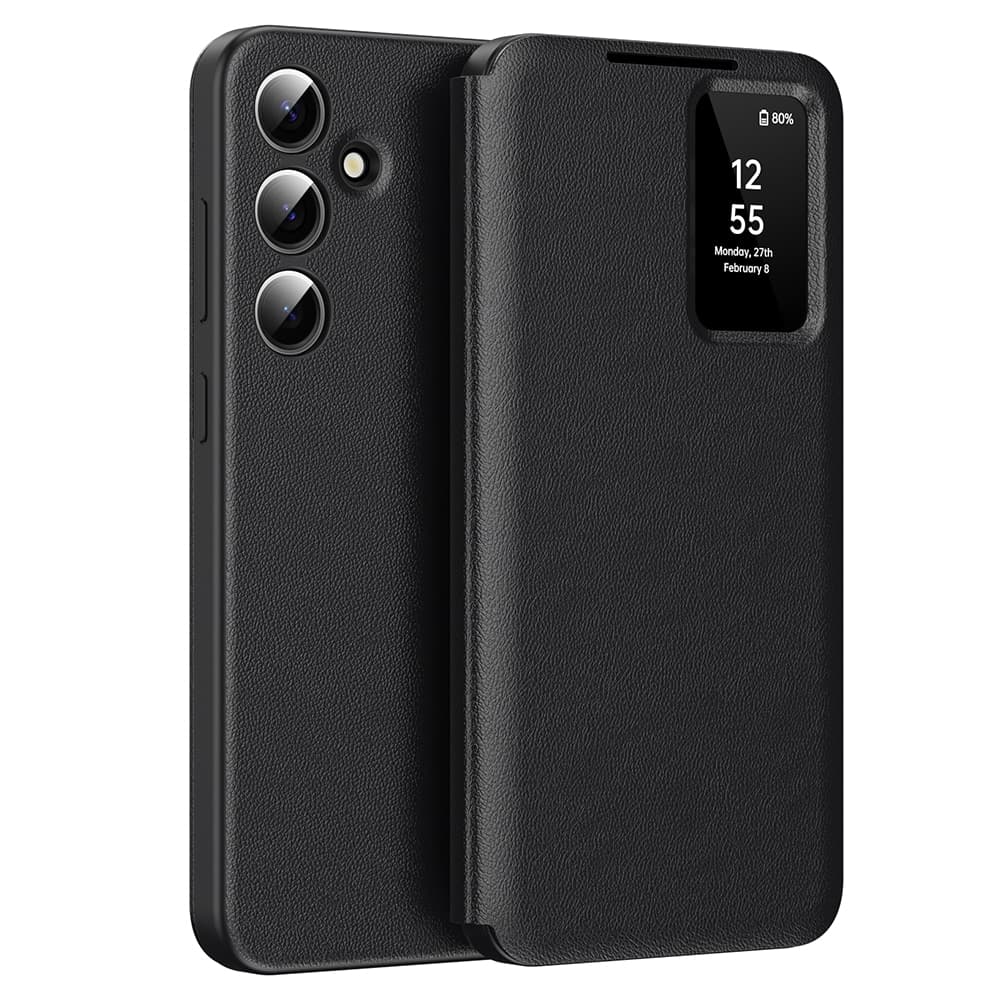 Techsuit SmartView Series - θήκη για Samsung Galaxy S24 FE - Μαύρο