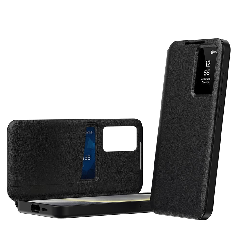 Techsuit SmartView Series - θήκη για Samsung Galaxy S24 FE - Μαύρο 2