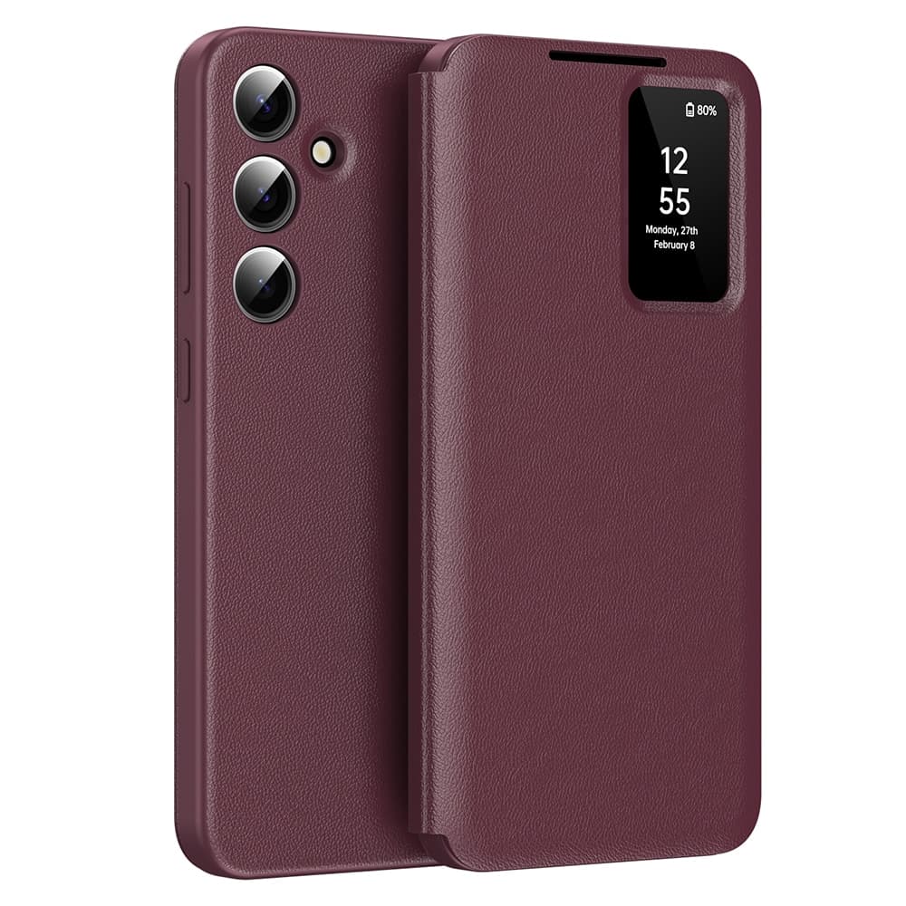 Techsuit SmartView Series - θήκη για Samsung Galaxy A55 - Κόκκινο