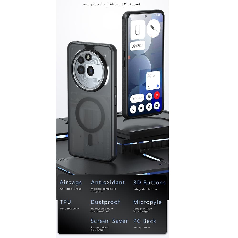 Techsuit PureFrost - θήκη για Nothing Phone (3a) Pro - Μαύρο 2