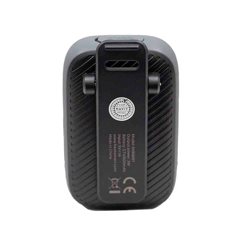 Havit - Wireless Speaker (sk868bt) - Bluetooth V5.4, 5w, 600mah, Ip67, Tws, Flashlight, Hands-Free Calls, Type-C - Black 3