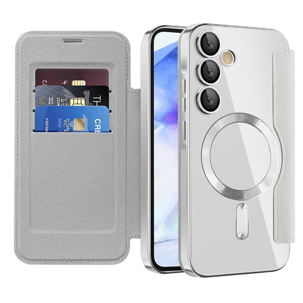 Techsuit SmartMag Book - θήκη για Samsung Galaxy A55 - Γκρι