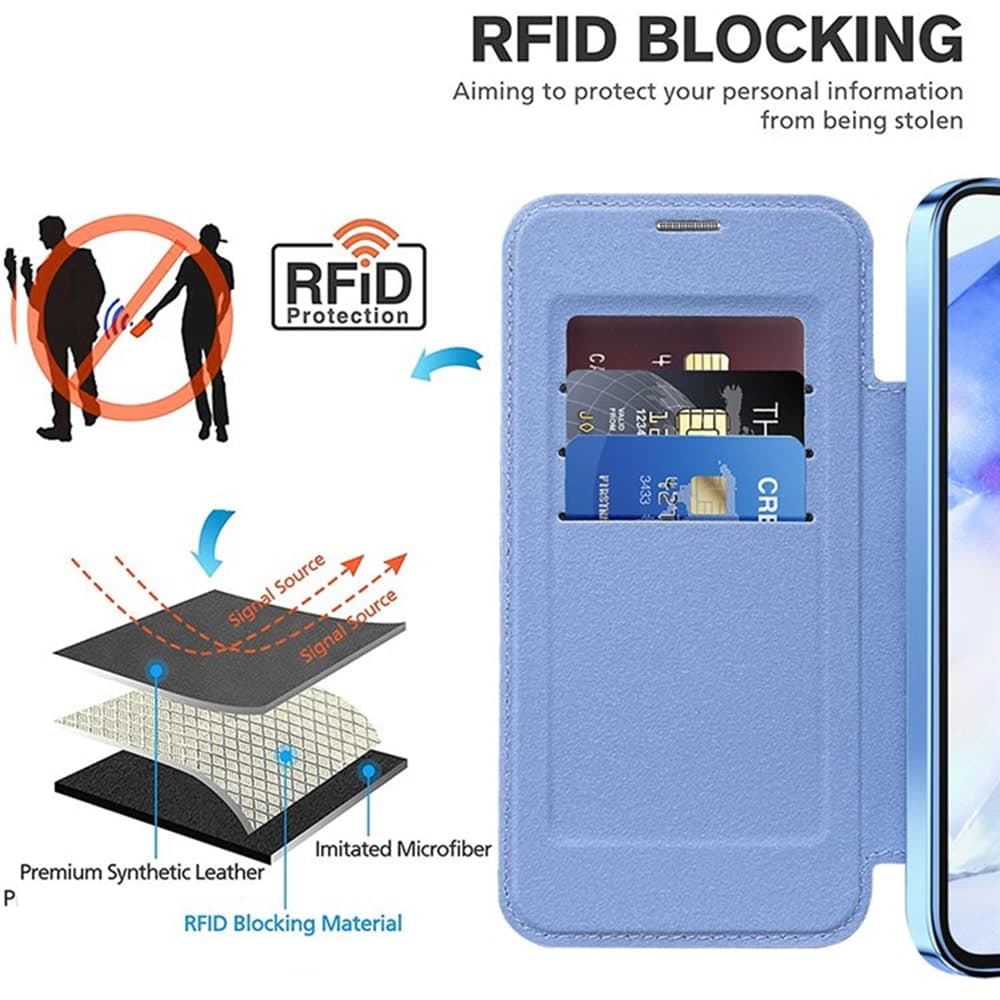 Techsuit SmartMag Book - θήκη για Samsung Galaxy A55 - Πολύχρωμο 5