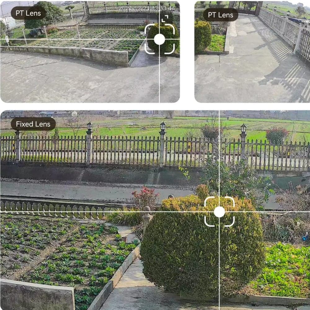 Imou - Outdoor Camera Cruiser Triple (ipc-S7up-11m0wed) - 3+3+5mp, Wi-Fi, 2xsd Card Slot, Pt, Night Vision, Aor Mode - White 7
