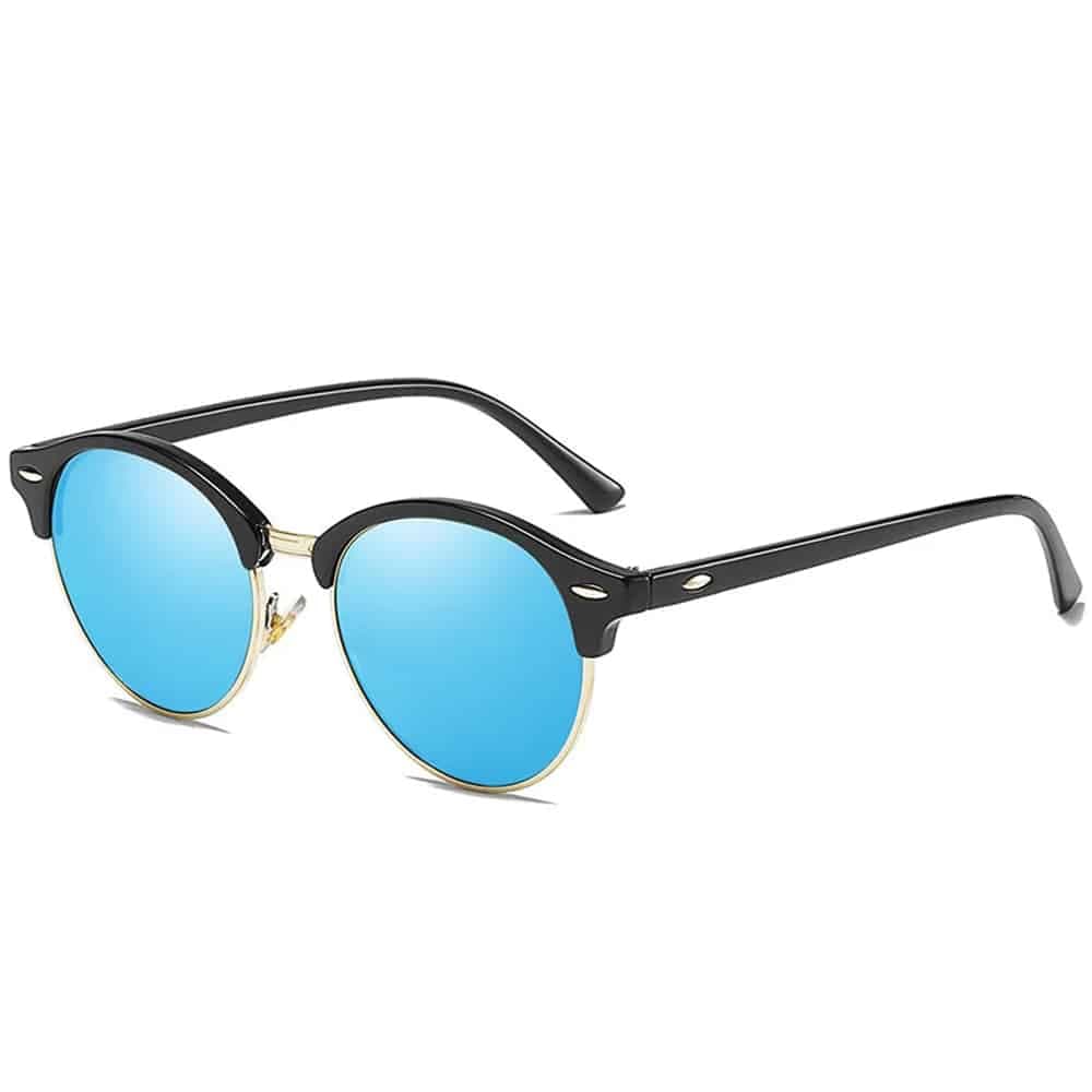 Techsuit - Ανδρικά Γυαλιά Ηλίου Polarized (66612), με Προστασία UV - Χρυσό / Μπλε One Size