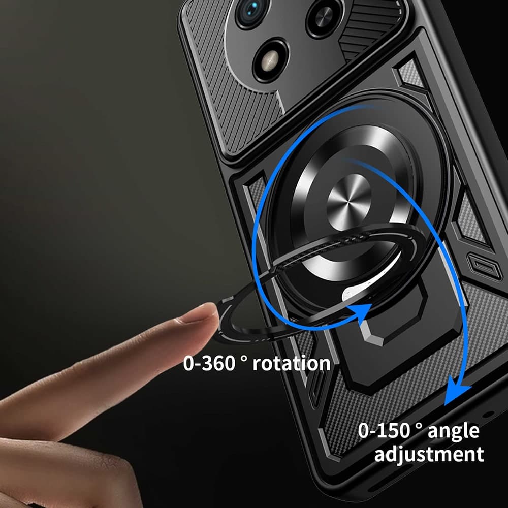 Techsuit RuggedCam - θήκη για Honor Magic7 Lite / X9c - Μαύρο 6