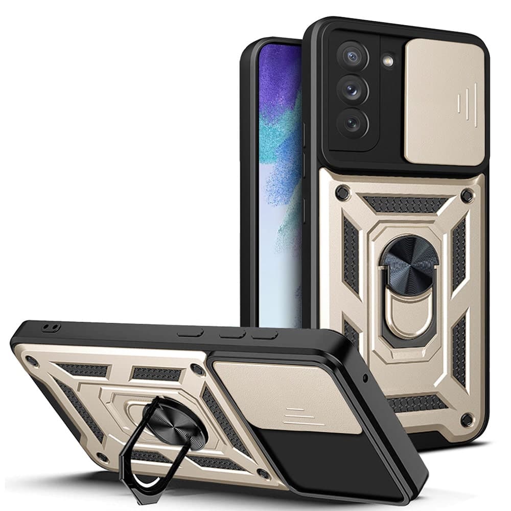 Techsuit CamShield Series - θήκη για Samsung Galaxy S21 FE 5G - Χρυσό