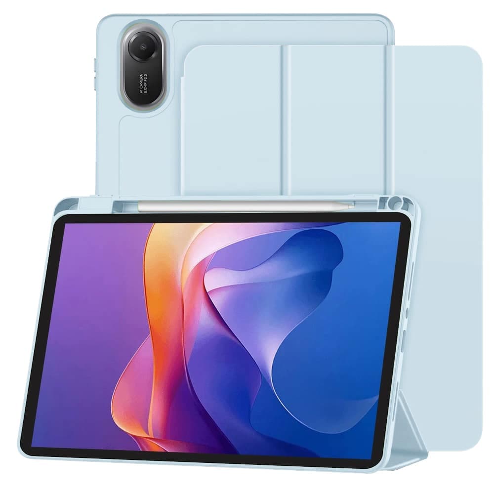 Techsuit - Τρίπτυχη εύκαμπτη (με βάση μολυβιού) - Xiaomi Redmi Pad 2 - Γαλάζιο
