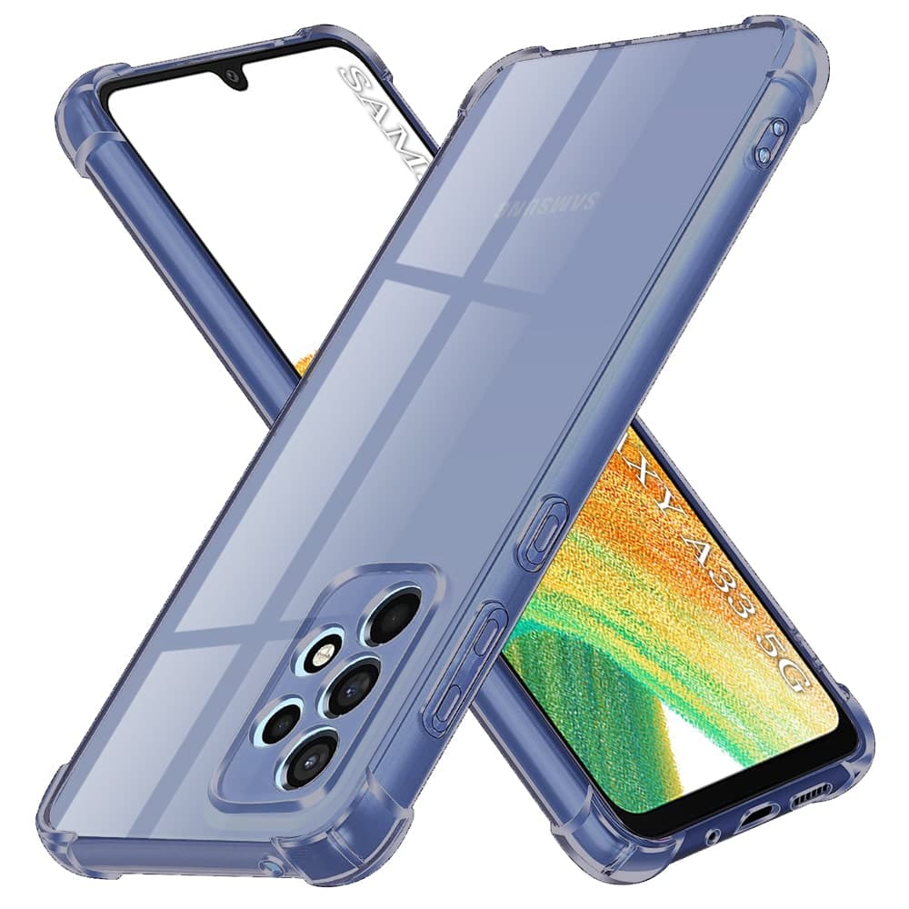 Techsuit Shockproof Clear Silicone - θήκη για Samsung Galaxy A33 5G - Μαύρο