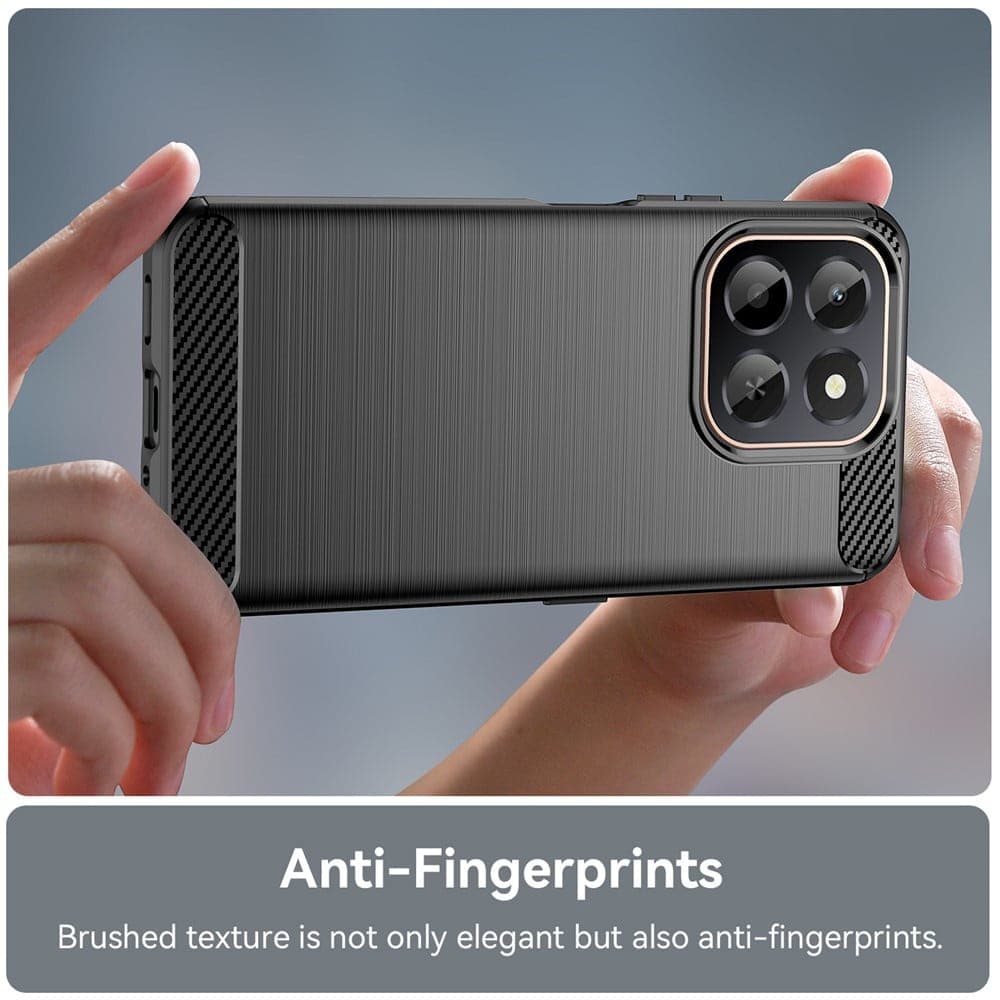 Techsuit Carbon Silicone - θήκη για Honor X6c - Μαύρο 3