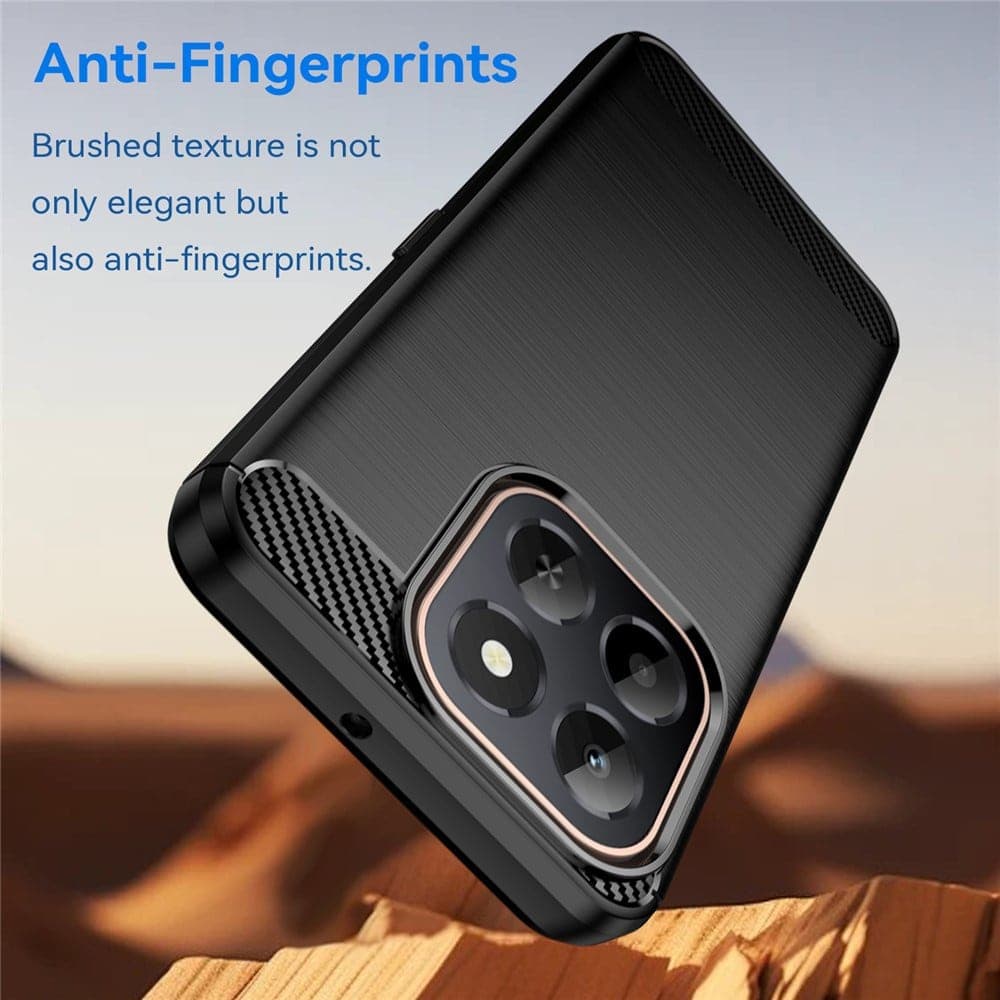 Techsuit Carbon Silicone - θήκη για Honor X6c - Μαύρο 5