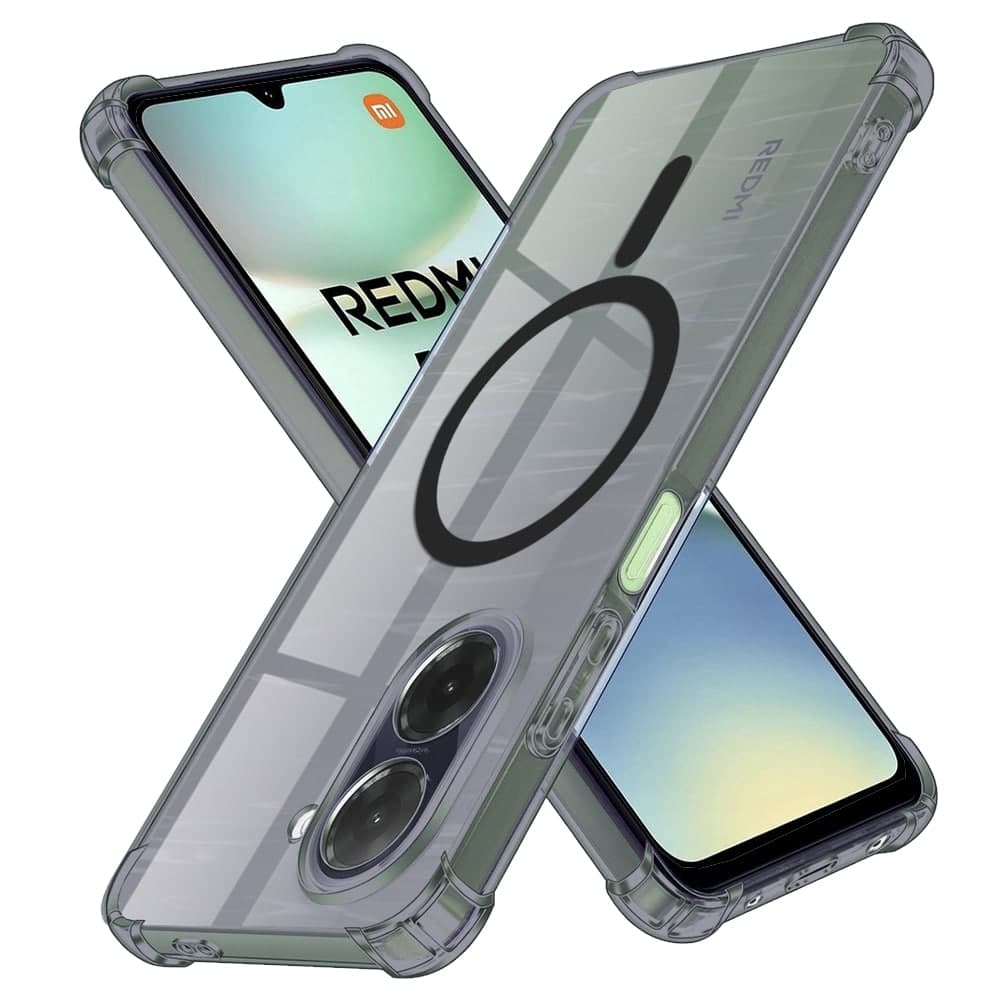 Techsuit Shockproof Clear Silicone MagSafe - θήκη για Xiaomi Redmi A5 4G - Μαύρο