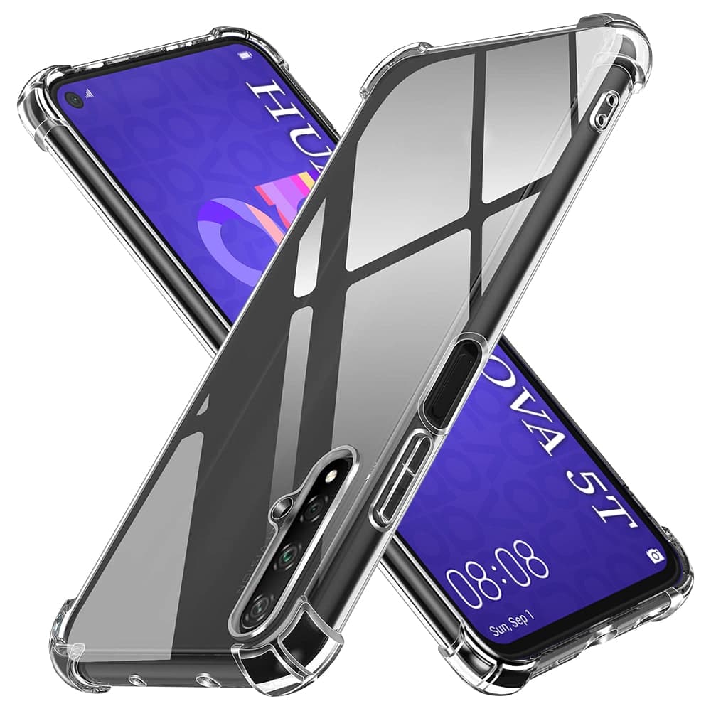 Techsuit Shockproof Clear Silicone - θήκη για Huawei nova 5T / Honor 20 - Διάφανο