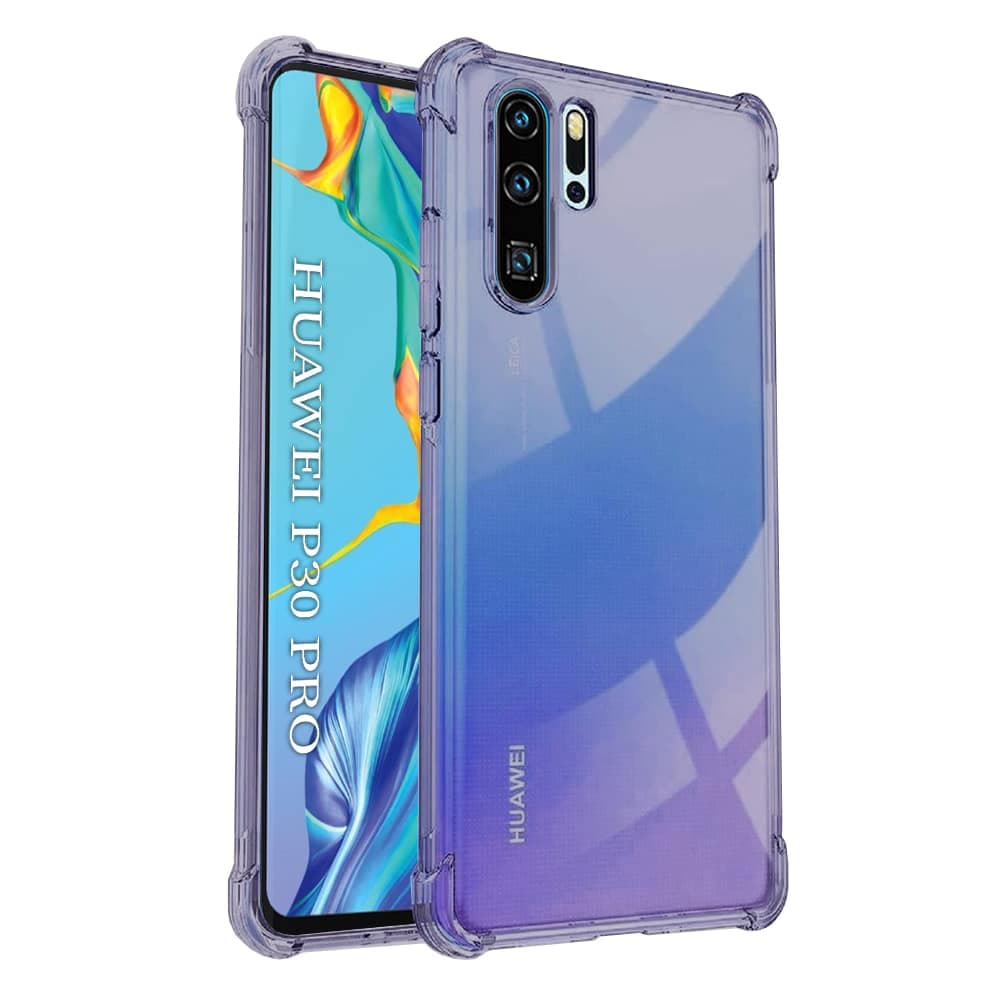 Techsuit Shockproof Clear Silicone - θήκη για Huawei P30 Pro - Μαύρο