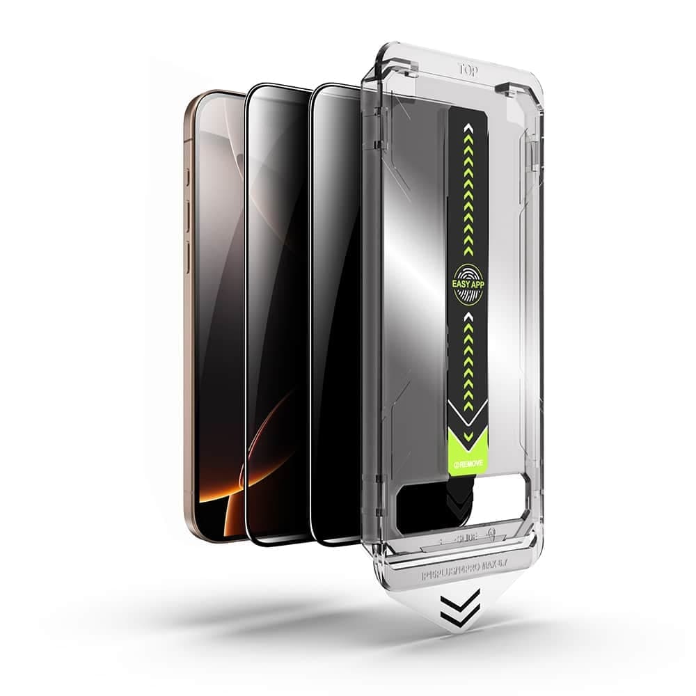 Techsuit - Titanglass Fullcover (2 Pack) - iPhone Xs Max / iPhone 11 Pro Max - Privacy 2