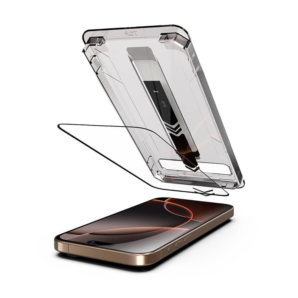 Techsuit - TitanGlass FullCover - iPhone 16 Pro / iPhone 17 - Μαύρο 5