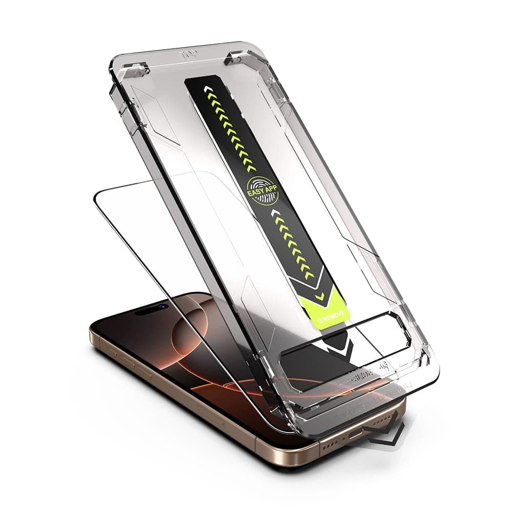 Techsuit - TitanGlass FullCover - iPhone 16 Pro / iPhone 17 - Μαύρο 3