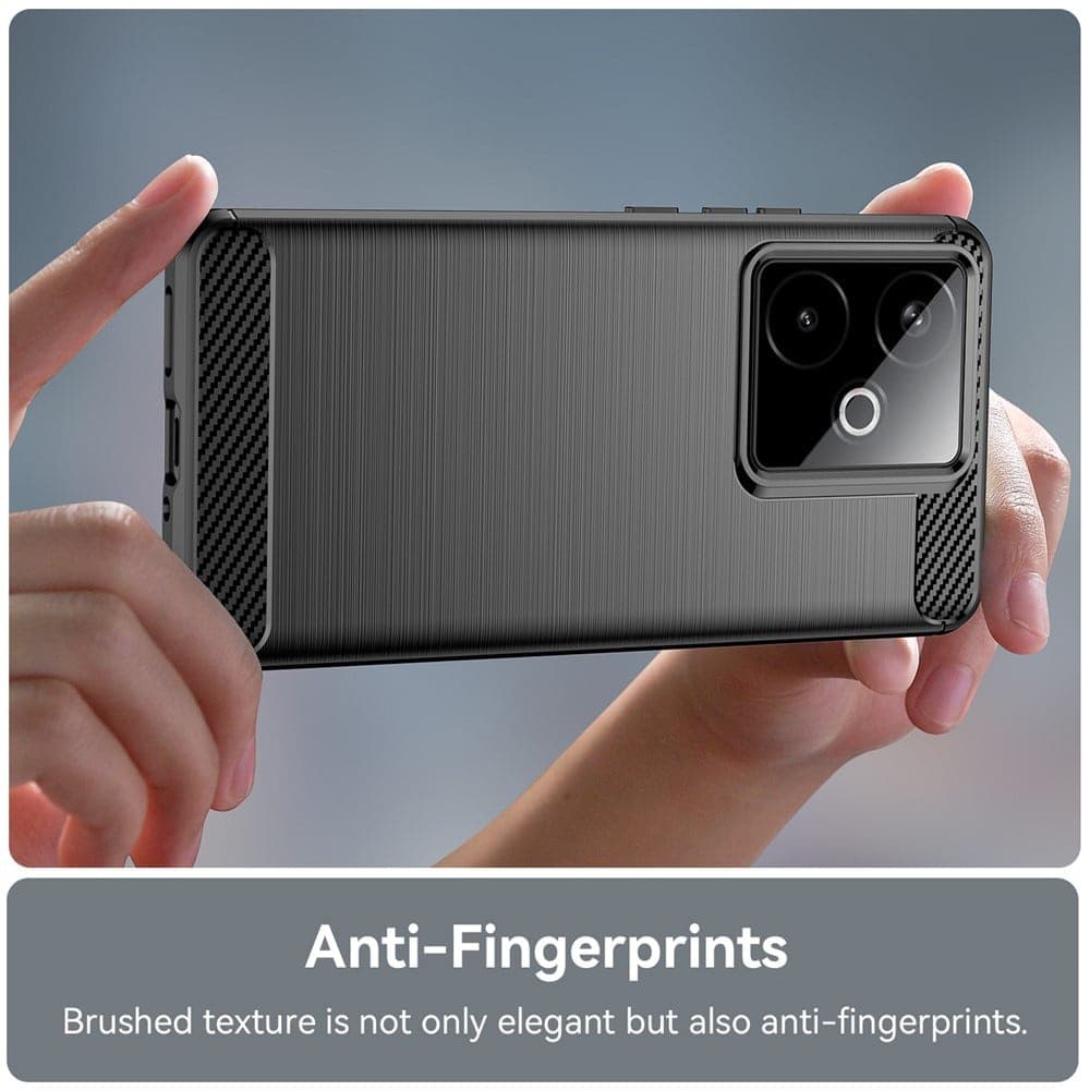 Techsuit Carbon Silicone - θήκη για Realme GT 5G - Μαύρο 4